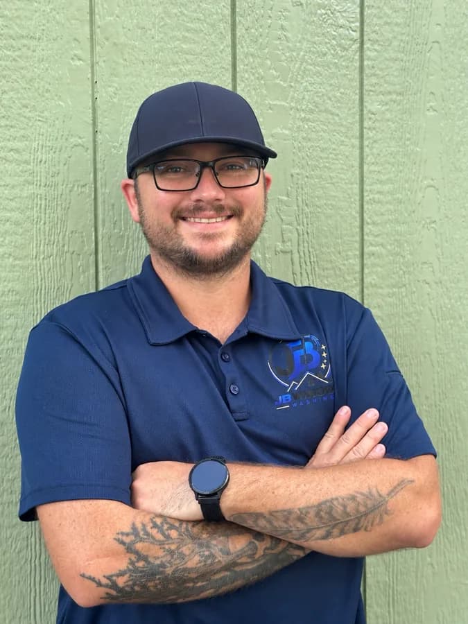 Jake, owner of JB Window Washing, a window washing company in Olathe, Kansas