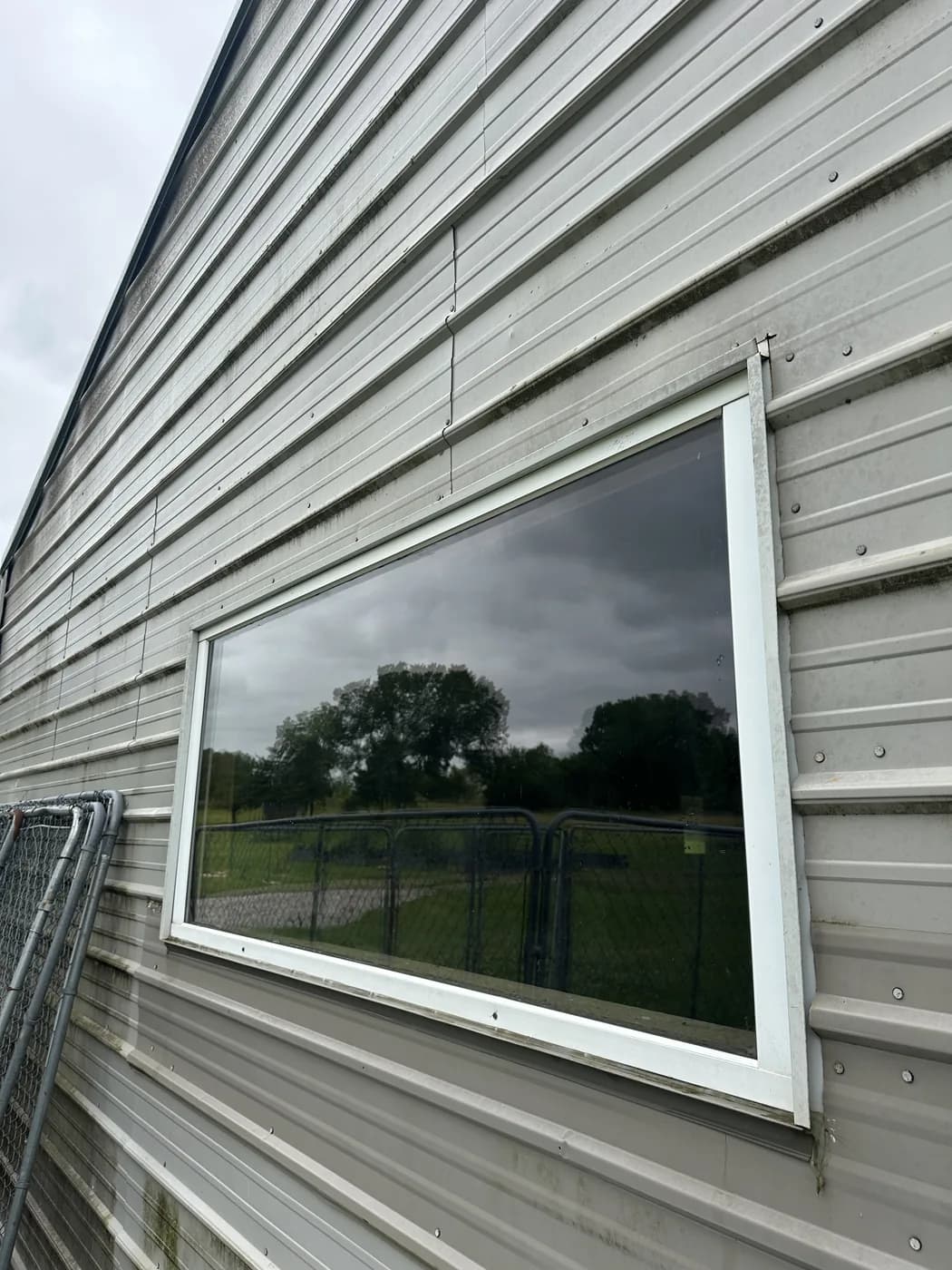 Window after washing by JB Window Washing in Olathe, glass clear with sharp reflections