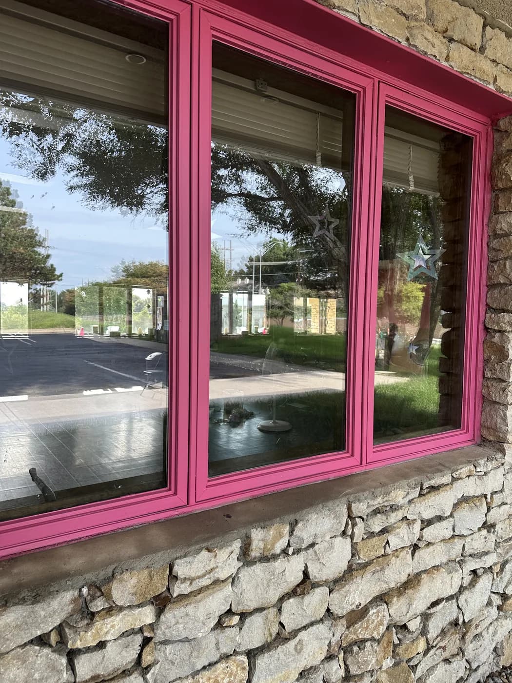 Commercial storefront window cleaning in Olathe